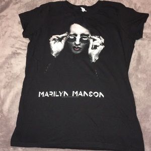 Black Marilyn Manson shirt
